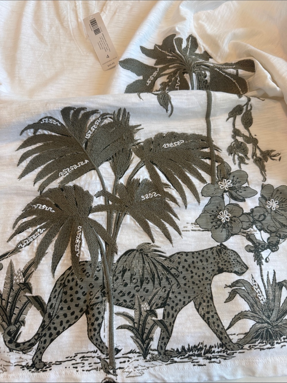 🆕 Chico's embroidered jungle toile
3-qtr sleeve tunic top *NWT* $59.95 size: XXL - Picture 12 of 12